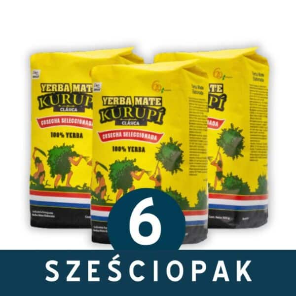 6-PAK Yerba Mate Kurupi Clasica 6x500g | 3kg