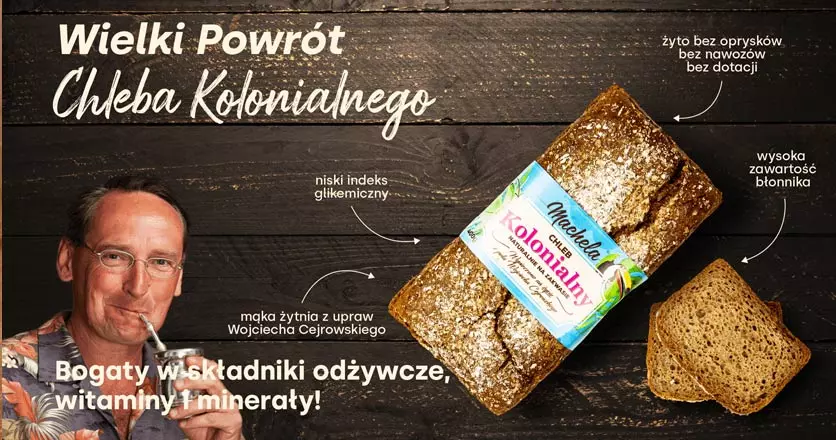 Chleb Kolonialny na mące z żyta Wojciecha Cejrowskiego