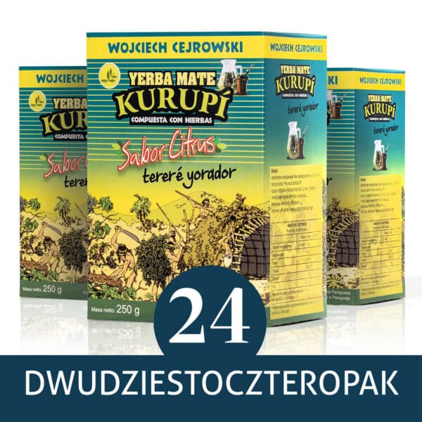 24-PAK Yerba Mate Kurupi Sabor Citrus 24x250g | 6kg