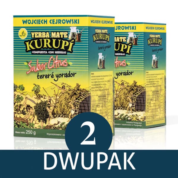 2-PAK Yerba Mate Kurupi Sabor Citrus 2x250g | 0.5kg