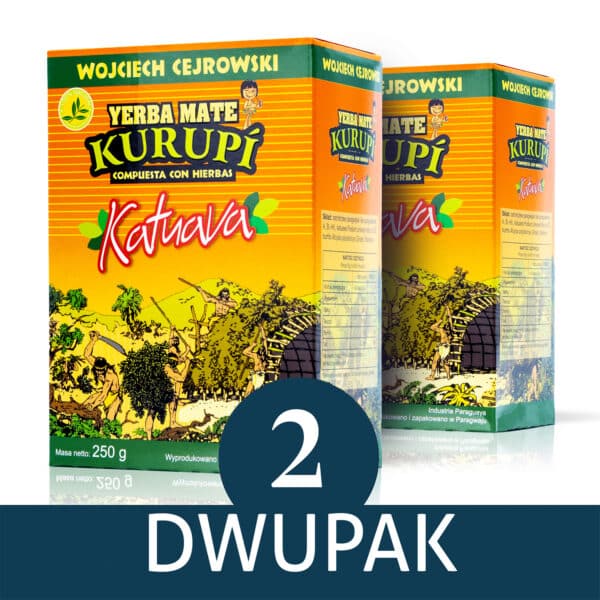 2-PAK Yerba Mate Kurupi Katuava 2x250 g | 500g