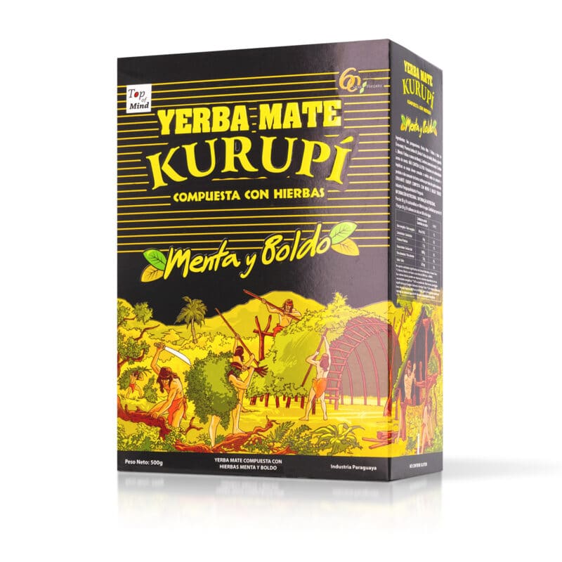 Yerba Mate Kurupi Menta Boldo 500g