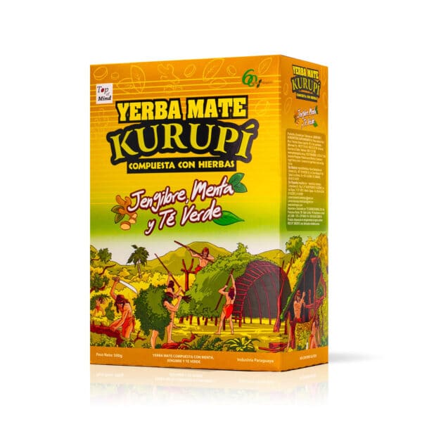 yerba mate kurupi jengibre menta y te verde 500 g