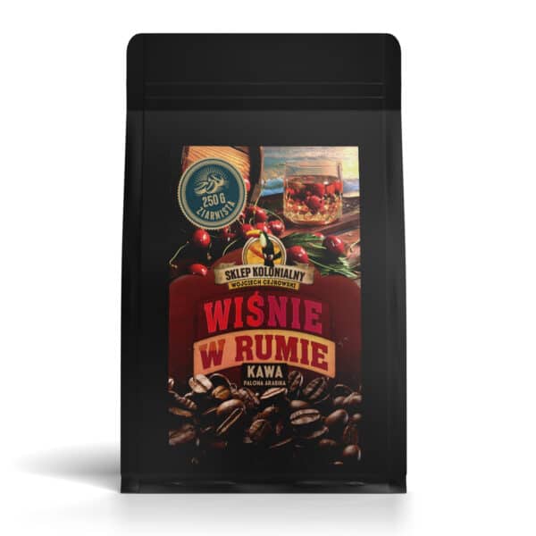 Kawa Wiśnie w Rumie 250g ziarnista