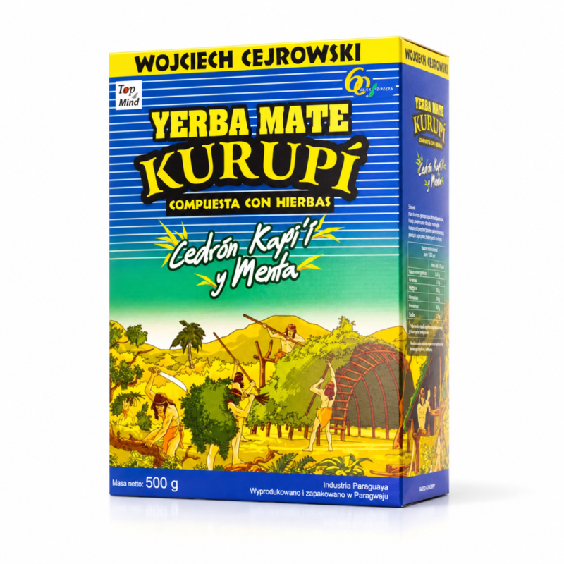 Czy yerba poprawia trawienie? 8 Yerba Mate Kurupi Cedron 500g