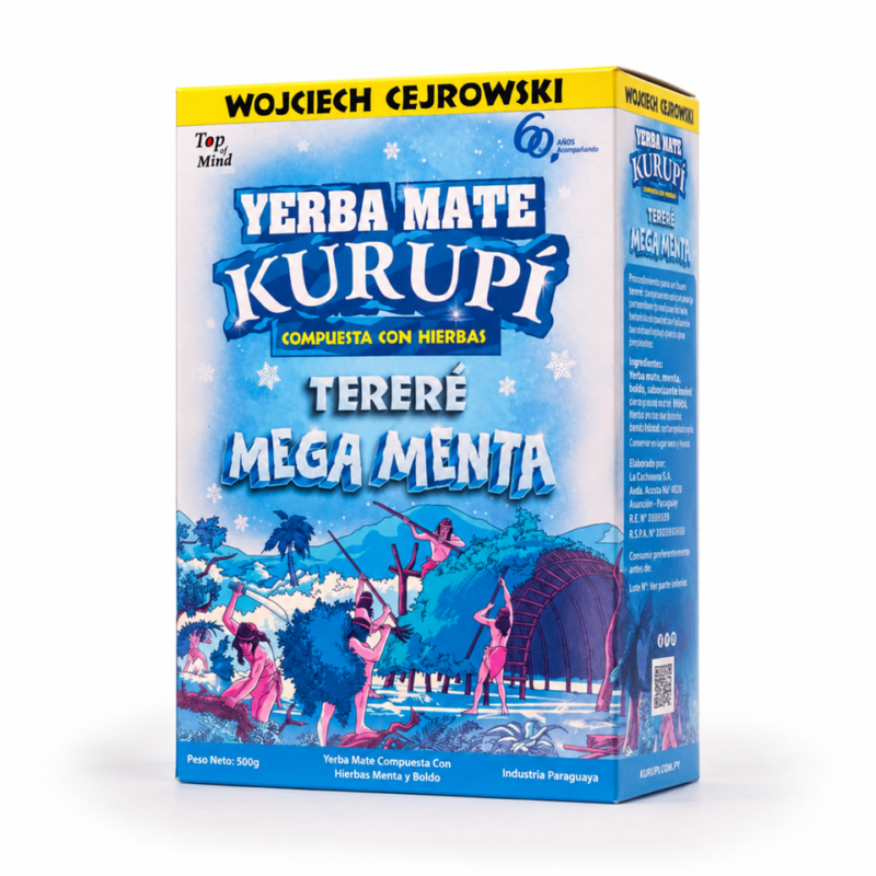 Yerba Mate Kurupí Tereré Mega Menta 500 g