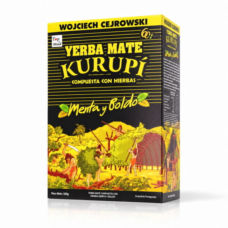 Yerba Mate Kurupi Menta Boldo 500g