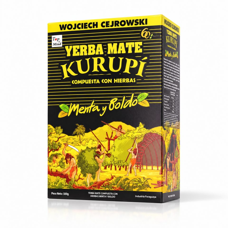 Yerba Mate Kurupi Menta Boldo 500g