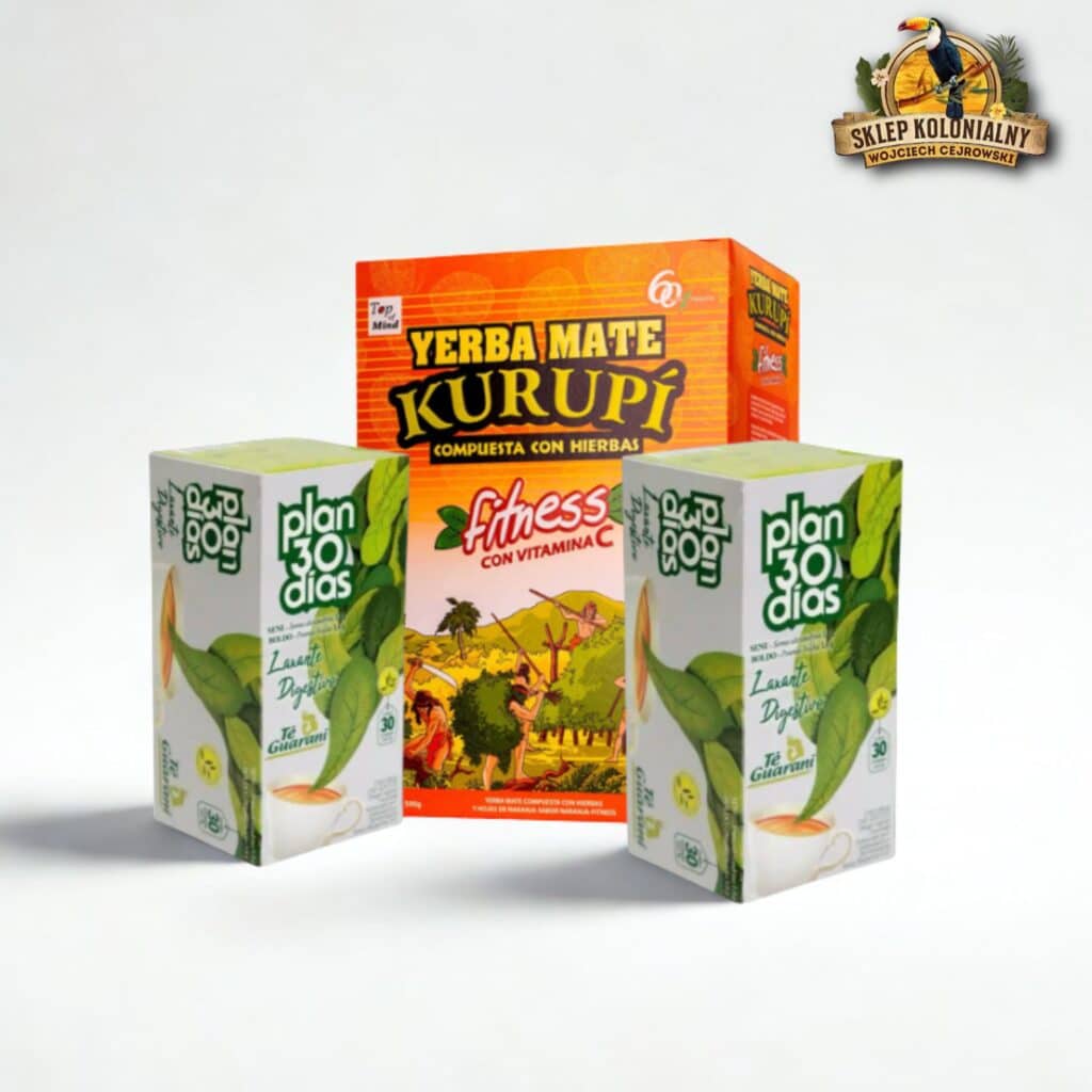 Zestaw odchudzająco-oczyszczający: Yerba Mate Kurupí Fitness i herbata ziołowa Plan 30 Días