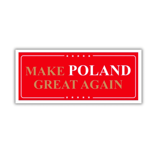 Naklejka MAKE POLAND GREAT AGAIN (pakiet 10 sztuk)