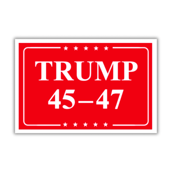 Naklejka Trump 45-47 (pakiet 10 sztuk)