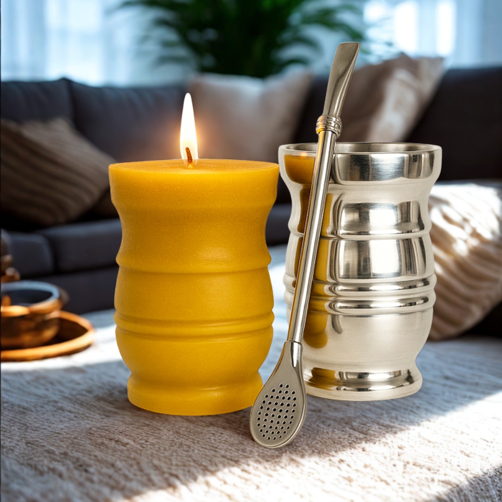 Świeca Matero 100% wosk pszczeli 3 Świeca Matero 100% wosk pszczeli - obrazek 3