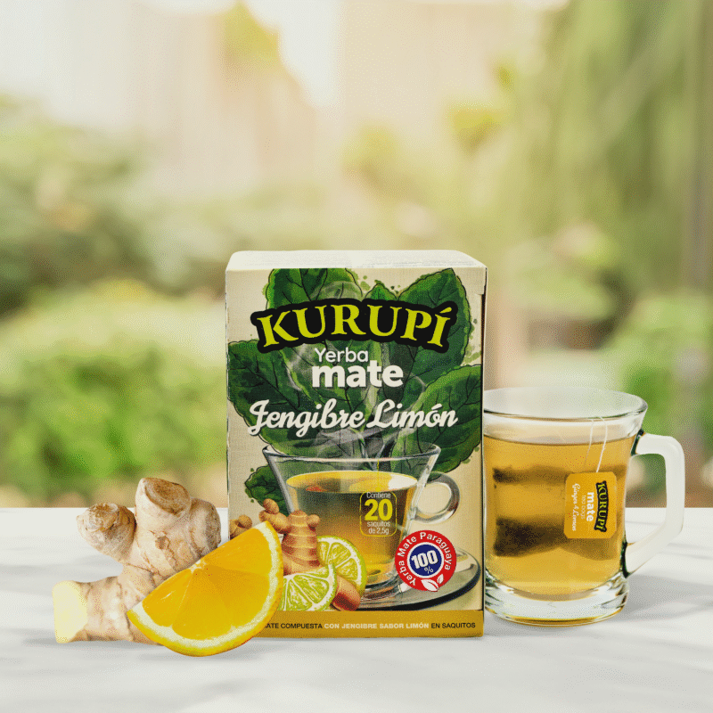 Yerba mate w saszetkach – imbir z cytryną (jengibre & limón)