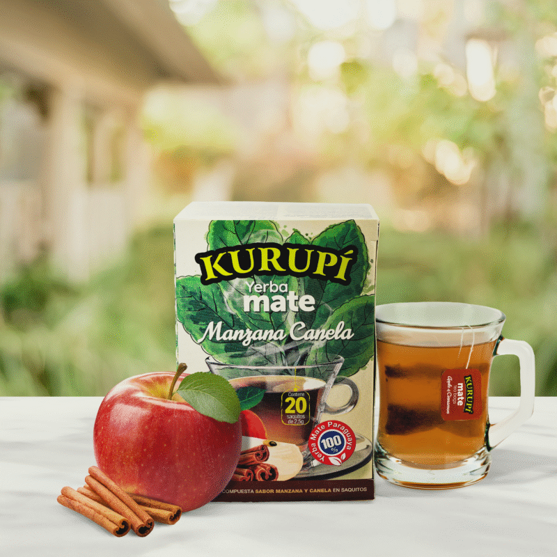 Yerba mate w saszetkach – jabłko z cynamonem (manzana & canela)