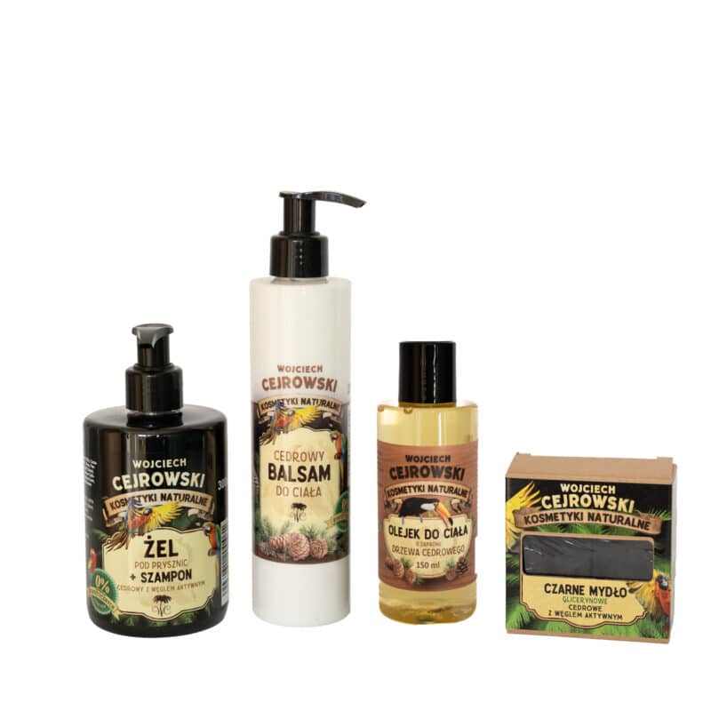 Zestaw pielęgnacyjny – cedrowy