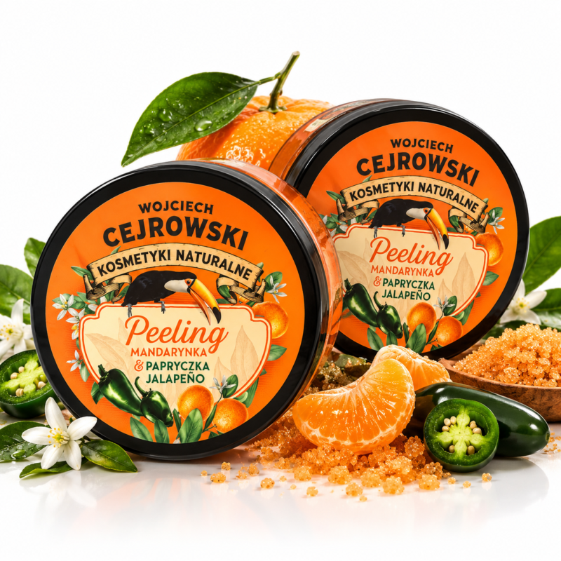 Dwupak – peeling do ciała Mandarynka z Papryką